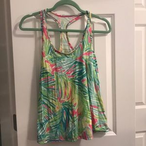 Lilly Pulitzer luxletic razor bank tank top